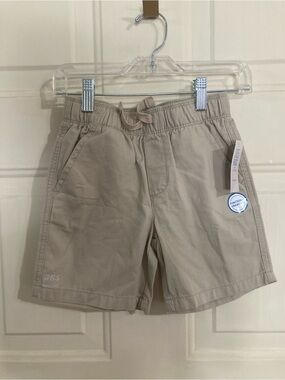 Kids Tan Elastic-Waist Pull-On Shorts